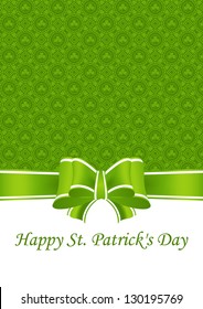 Greeting Card St. Patrick's Day with clover