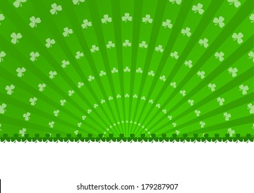Greeting Card St. Patrick's Day with clover