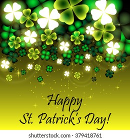 Greeting Card to St. Patrick's Day. Vector illustration