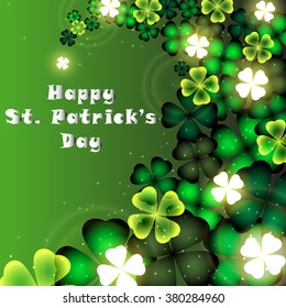 Greeting Card to St. Patrick's Day. Vector illustration