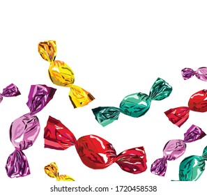 greeting card for Sugar Feast celebrated in Turkey in the end of Ramazan with greeting Have a Happy Sugar Feast.vector