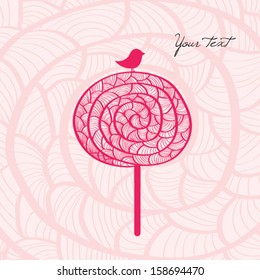 greeting card with sweets