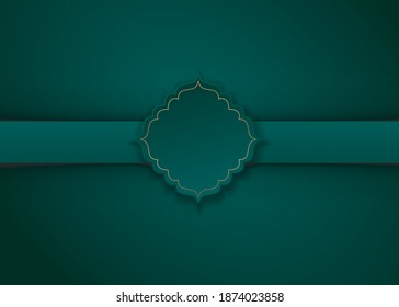 Greeting card template arabic with Islamic style ornaments are very suitable for various purposes