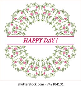 Greeting card, template, blank