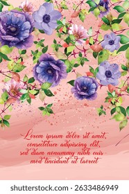 greeting card template design for flyers, invitations, party