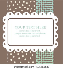 greeting card template design. vector illustration