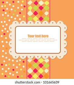 greeting card template design. vector illustration