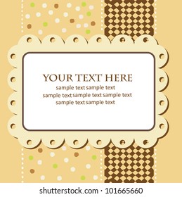 greeting card template design. vector illustration