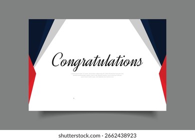 Vector de diseño de Plantilla de tarjeta de felicitación EPS 10