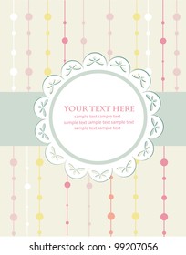 greeting card template design. vector illustration