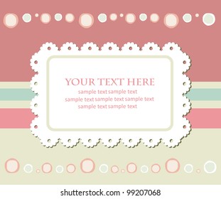 greeting card template design. vector illustration