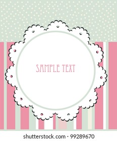 greeting card template design. vector illustration