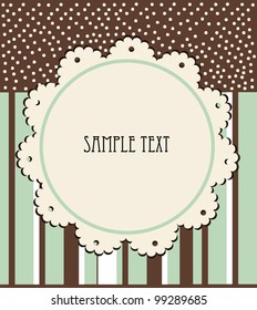 greeting card template design. vector illustration