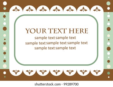 greeting card template design. vector illustration