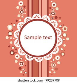 greeting card template design. vector illustration