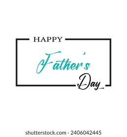 Greeting card template for Father Day. Vector illustration EPS 10