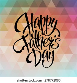 Greeting card template for Father Day.  Vector illustration EPS 10