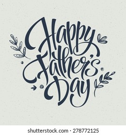 Greeting card template for Father Day.  Vector illustration EPS 10