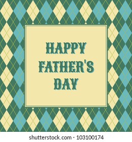 A greeting card template for father's day.