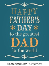 Greeting card template for Father's Day.