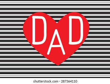
Greeting card template for Father's Day,fathers day card