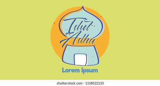 Greeting card template: Ied Adha