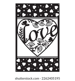 Greeting card template with Mother's Day, Valentine's Day, wedding and birthday in the style of papercut.