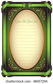 greeting card with text area