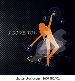 Greeting card for those who love and want to make it pleasant to their loved one