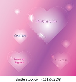 Greeting card for those who love and want to make it pleasant to their loved one