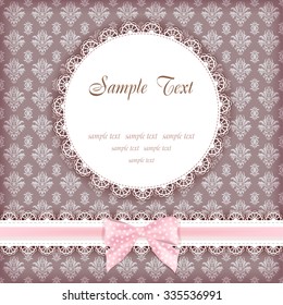 Greeting card for Valentine day. Vector.