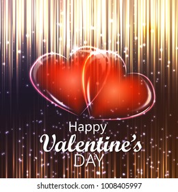 Greeting card with Valentine's day