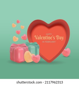 greeting card for valentines day 