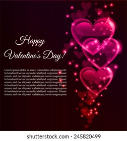 Greeting card for Valentine's Day