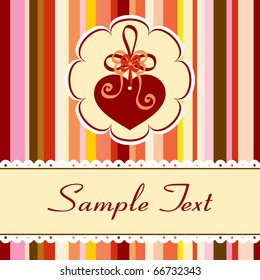 Greeting card for Valentine's day