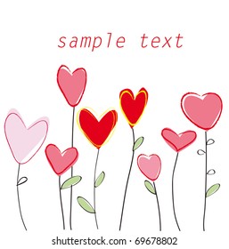 greeting card for Valentine's Day  Vector illustration