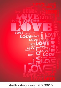 Greeting card. Valentine's Day. Vector background