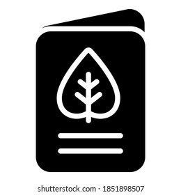 icono de glifo vector de tarjeta de felicitación. Símbolos modernos de glifos. Colección de elementos tradicionales.