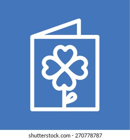 a greeting card vector icon