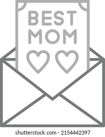 Greeting Card vector icon. Can be used for printing, mobile and web applications.