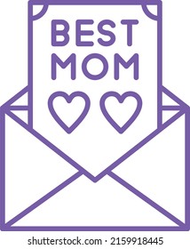 Greeting Card vector icon. Can be used for printing, mobile and web applications.