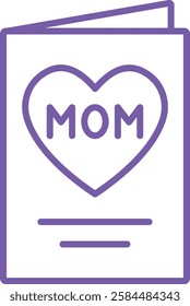 Greeting Card vector icon. Can be used for printing, mobile and web applications.