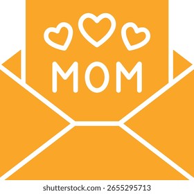 Icono del Vector de la tarjeta de felicitación. Se puede utilizar para aplicaciones de impresión, móviles y de Web.