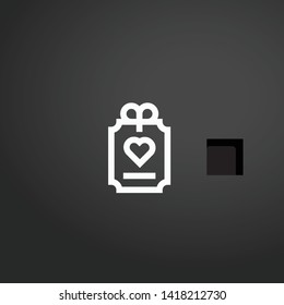 Greeting Card vector icon. Greeting Card concept stroke symbol design. Thin graphic elements vector illustration, outline pattern for your web site design, logo, UI. EPS 10.
