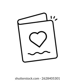 Greeting Card Vector icon stock illustration