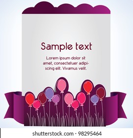 Greeting card, vector illustration