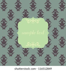 greeting card vector illustration frame template design