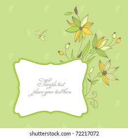 Greeting Card. Vector illustration with space for your message