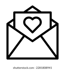 Diseño de icono de línea de vectores de tarjetas de felicitación