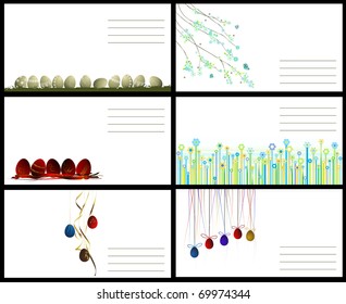 Greeting card - vector set, illustration
